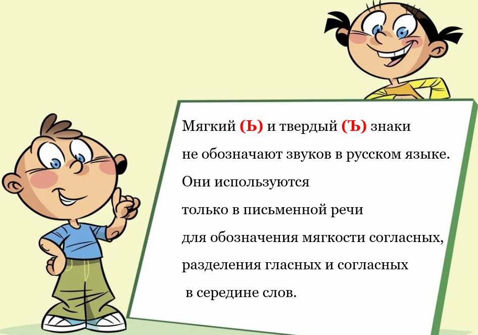 О мягком и твердом знаке.