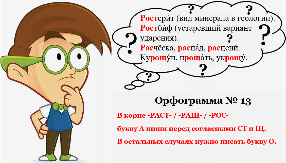 Слова, написание которых не подчиняется орфограмме 13